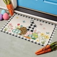 thumbnail image 1 of Happy Easter Decorative Door Mat Bunny Eggs Welcome Doormat for Indoor Outdoor, Spring Floor Mat Entry Rug Non-Slip Washable for Porch Front Door Entrance 20x32 Inch, 1 of 6
