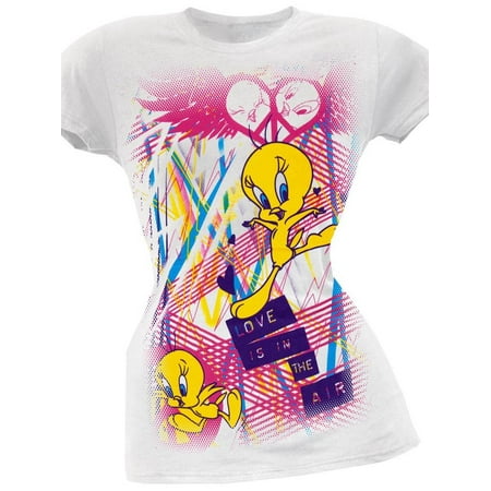 Looney Tunes - Tweety Love Is In The Air Juniors T-Shirt - Large
