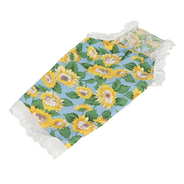 Falda de girasol para mascotas, falda de girasol para mascotas, falda de sol para mascotas, falda de gato de verano, diseño aerodinámico