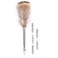 thumbnail image 2 of LAFGUR Feather Pen Set, Feather Pen, Table Decoration For Kids, Students Office , School, 2 of 8