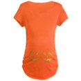 thumbnail image 1 of CafePress - Twin Jack O Lantern Maternity T Shirt - Maternity Dark T-Shirt, 1 of 1