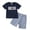Z02-Dark Blue, variant on Toddler Boy Outfits Clothes Children's Summer Cotton Tropical Printed Short Sleeve Training 1t 2t 3t 4t 5t 6t New Born for Twins Kids Casual 2-Piece Set