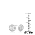 thumbnail image 5 of SuperJeweler T Initial Diamond Stud Earrings in Sterling Silver for Women, 5 of 6