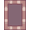 Mauve, Pattern 2, variant on ODIKA Vintage Distressed Faded Field Transitional Border Mauve Solid Refined Stain Resistant Thin Throw for Entryway, Kitchen, Laundry Room