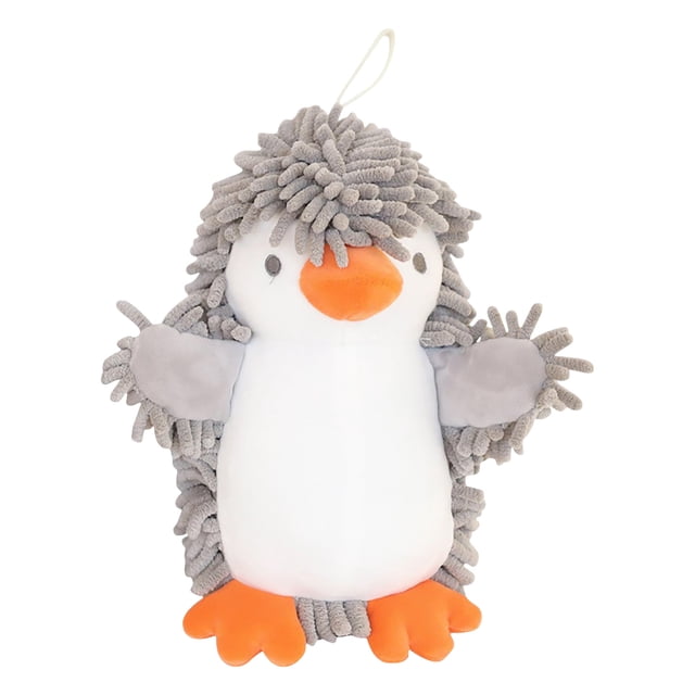 Cartoon Penguin Plush Hand Towel A Soft And Absorbent Penguin Hand Towel. With This Towel It's Convenient To Dry Your Hands. The Penguin Patterned Hand Towel Is Sui