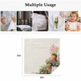 thumbnail image 5 of Spring Flowers Cloth Napkins, Botanical Blossom Floral Pot Plants Washable and Reusable Dinner Napkins Set of 4, Table Napkin for Kitchen Party Birthday Wedding Hotel Housewarming 20"x20", 5 of 9