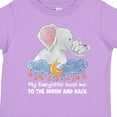 thumbnail image 4 of Inktastic My Babysitter Loves Me to the Moon and Back Elephant Family Boys or Girls Toddler T-Shirt, 4 of 5