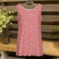 thumbnail image 2 of Womens Tank Top Loose Crew Neck Sleeveless T-Shirt No Positioning Printing Round-Neck Tank Tops Casual Summer Strappy Vests Tops, 2 of 4