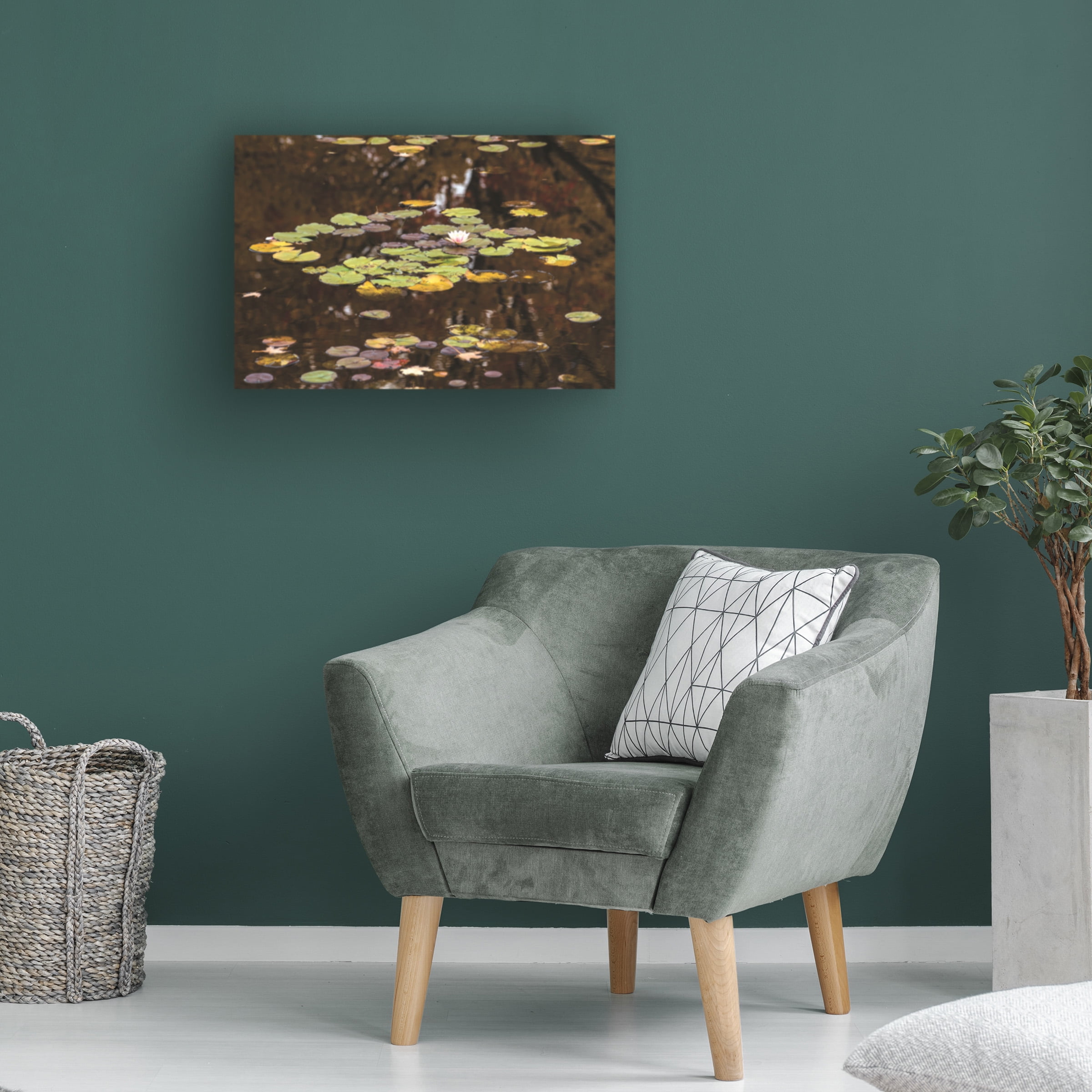 Kurt Shaffer Photographs 'The Frog And Lotus' Canvas Art