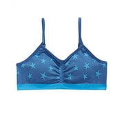 Maidenform 2-Pc. Star-Print Bra & Underwear Set L(10/12) Blue bra MSRP $26