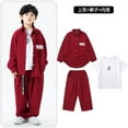 thumbnail image 3 of Ropa de Kpop Hip Hop para niños, camisa caqui, chaqueta, ropa de calle informal, pantalones cargo para correr para niñas y niños, conjunto de ropa de disfraz de baile de jazz, 3 of 5