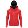 thumbnail image 2 of Kids Sun Protection Hoodie Shirts with Face Mask UPF 50+ Lightweight Long Sleeve Top Boys Girls Sun Shirt with Pocket 5-15 Years, 2 of 6