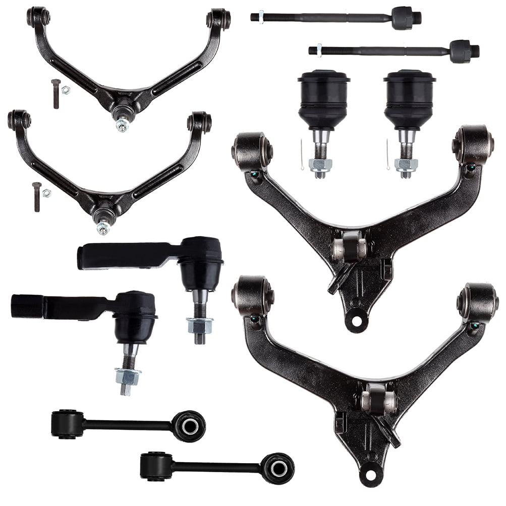 ECCPP Control Arm Kit For 2002 2003 2004 for Jeep Liberty - Inner Tie Rod Ends Lower Ball Joints Lower Control Arms Outer Tie Rod Ends- Passenger Front Sway Bar Links Upper Control Arms