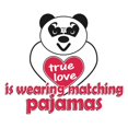 thumbnail image 3 of CafePress - True Love Panda Women's Dark Pajamas - Women's Short Sleeve Print T-Shirt and Pants Dark Cotton Pajama Set, 3 of 7