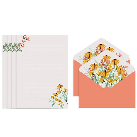 Jesscasday A5 Letter Papers Set for Baby Shower Wedding Party Invitations Thank You Letter
