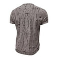 thumbnail image 3 of Wyobmus Men's Short Sleeve T-Shirts Buttons Up Pullover Quick Dry Knit Collared Casual Shirts Coffee, 3 of 6