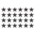 thumbnail image 1 of Uxcell 24 Pcs Parches de Estrella para Planchar de 4cm Parches para Coser para Manualidades Reparación de Ropa Zapatos Decoración de Bolsas Gorras, Negro, 1 of 7