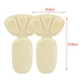 thumbnail image 3 of Milageto 2 in 1 Heel Cushion Pads Anti Slip Oversized Shoes Shoe Pad Shoe Grips Liner Beige Water Droplets, 3 of 8