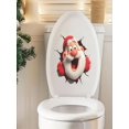 thumbnail image 5 of Santa Breaking Through Wall Sticker - 11.8Inch Christmas Decal, 3D Peel and Stick Wall Art for Holiday Home Decor, 5 of 10