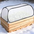 thumbnail image 2 of 2Pcs Winter Garden Row Plants Covers - 45x22x16 Garden Raised Beds Vegetable Rows Covers - Cold-Proof Winter Pop Up Freeze Protection Accelerato, 2 of 7