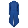 thumbnail image 5 of WASFDN Medieval Halloween Costumes Men's Gothic Steampunk Tailcoat Men's Medieval Victorian Jacket For Carnival Masquerade Costume,Blue,XL, 5 of 5