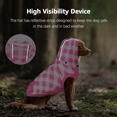 thumbnail image 4 of QBLEEV Dog Winter Coat Cold Weather British Plaid Dog Clothes for Small Medium Dogs，Warm Pet Dog Jacket with Detachable Hood and Soft Fleece Lining，Windproof Pet Vest Fuzzy Outwear, 4 of 7