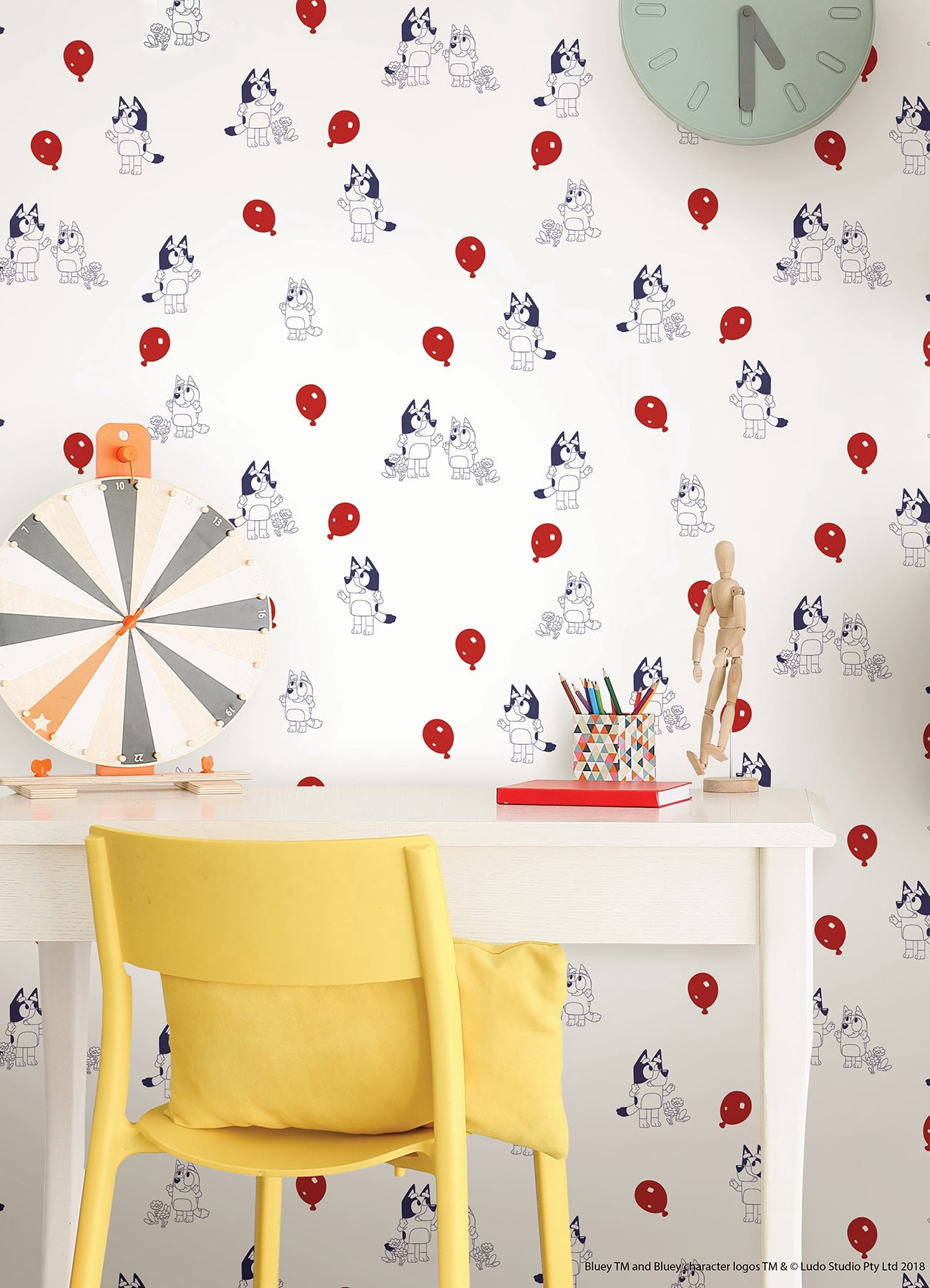 Bluey Keepy Uppy Peel & Stick Wallpaper