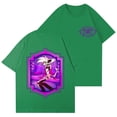thumbnail image 1 of Hazbin Hotel Casual de la moda de las mujeres de manga corta Impreso Cuello Redondo Pullover Tops Verde/3XL, 1 of 4