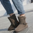 thumbnail image 2 of Yazi Snow Boots Womens Camille Faux Fur Lined Suede Boot Waterproof Faux Suede Boots, 2 of 6