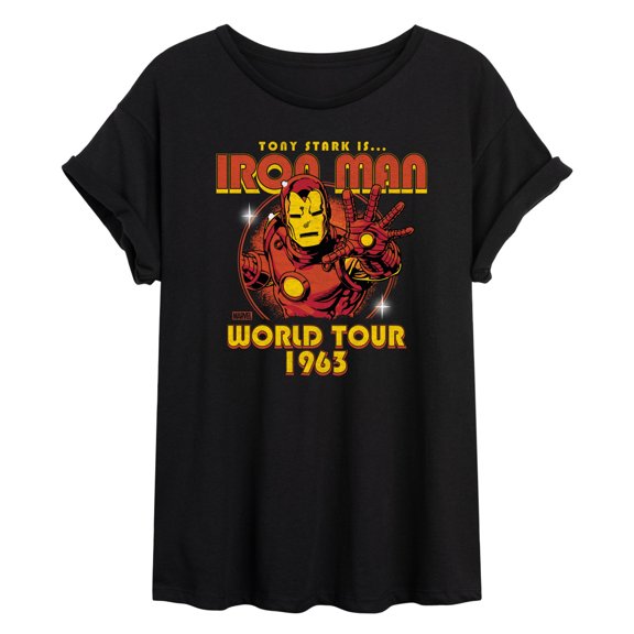 Marvel - Iron Man Band Tee Style Women's Relaxed Fit T-Shirt