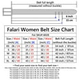 thumbnail image 6 of Falari Women Genuine Leather Belt Fashion Dress Belt With Single Prong Buckle Light Brown S, 6 of 6