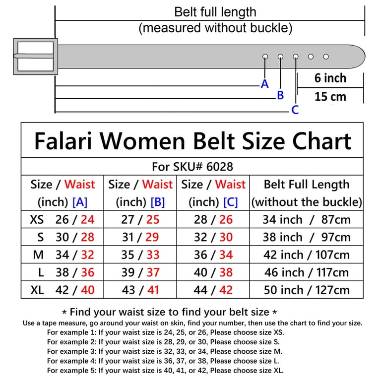 Falari Women Genuine Leather Belt, Purple, M photo 3