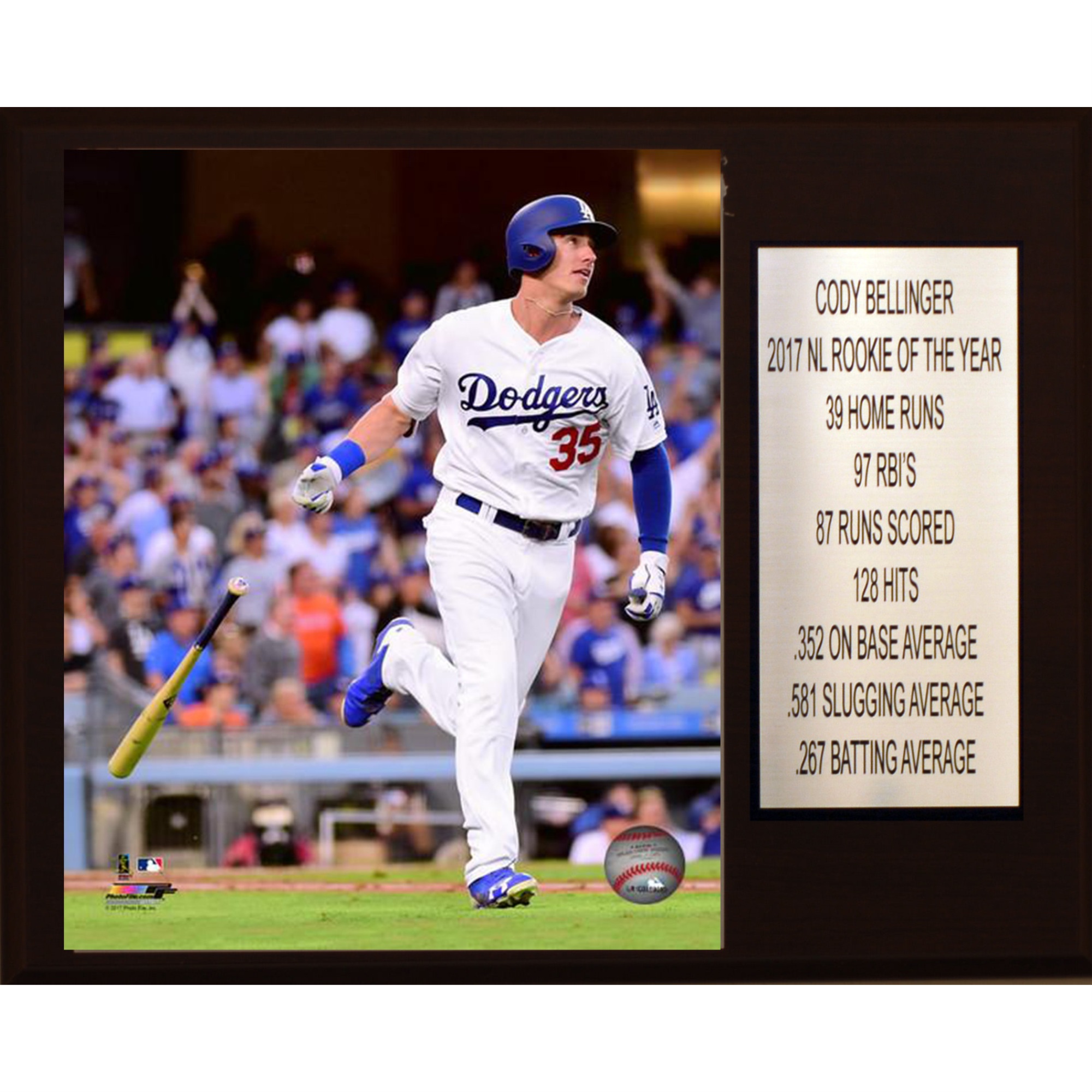 MLB 12"x15" Cody Bellinger Chicago Cubs ROY Player Plaque Walmart Canada