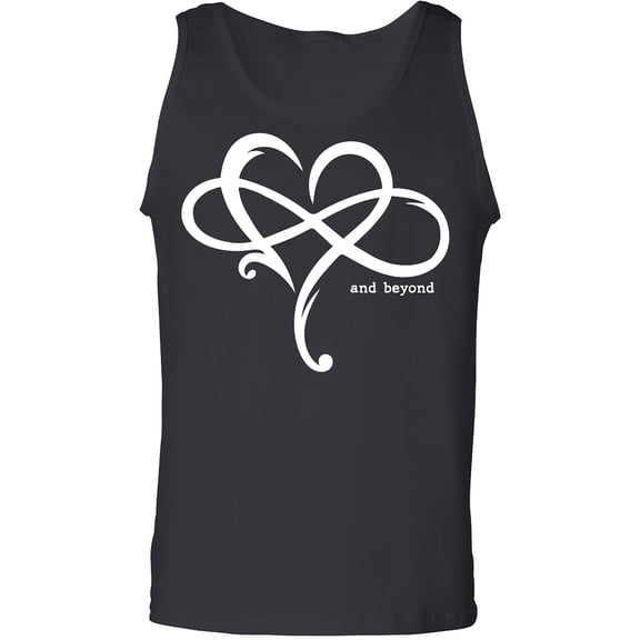 Heart Infinity and Beyond Adult Tank Top