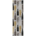 thumbnail image 2 of Addison Rugs Dream Shag Premium Machine Washable Transitional Wine Bottles Gray Runner Rug, 2'3" x 7'6", 2 of 8