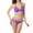 Purple, variant on Bixock Swimsuit for Women,Bikinis Sets for Women,Women's Swimsuit Solid Color 2 Piece Bikini with Ties Side for Lift and Support Swimsuit Set