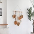 thumbnail image 2 of 3X Hoja de Macramé para Colgar en la Pared HabitacióN , DecoracióN del Hogar, Tapiz de Pared EstéTico Tejido, DecoracióN de la Boda de la HabitacióN del Hogar, Color Caqui, 2 of 6