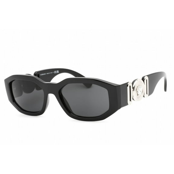 Versace VE 4361 Plastic Unisex Geometric Sunglasses Black 53mm Adult