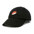 thumbnail image 5 of Dalix Salmon Nigiri Embroidered Sushi Cotton Dad Hat Baseball Cap Adjustable Womens in Black, 5 of 5