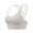 Gray, variant on qafoshin Womens Sports Bras Fitness Fixed Chest Pad Mesh Racerback Bras Breathable Stretch Yoga Bras