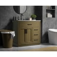 thumbnail image 3 of Elegant Kitchen and Bath Alden 36 inch Single Bathroom Vanity in Chestnut Brown, 3 of 10