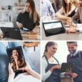 thumbnail image 6 of FIEWESEY for Lenovo Tab P11 Pro Tablet Case ,Drop-Proof Shock-Resistant Rugged (with Stand) Hybrid casefor Lenovo Tab P11 Pro 11.5 inch (Model:TB-J706F/J706L)+Screen Protector (Black/Black, 2 Pack), 6 of 6