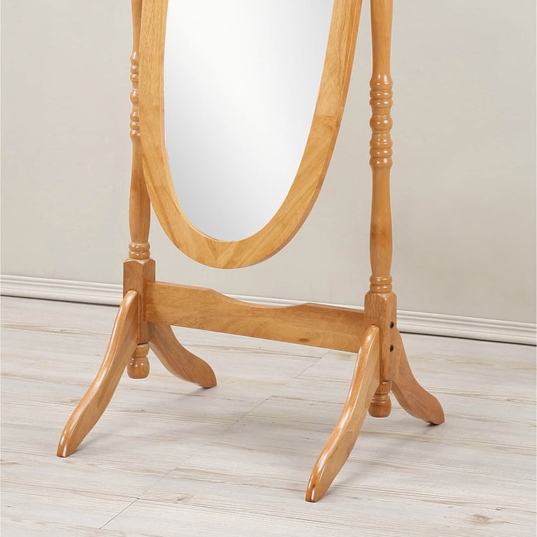 SPECCHIO DA PAVIMENTO in legno Supporto per specchio antiscivolo