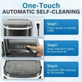 thumbnail image 7 of Countertop Ice Maker Portable Ice Machine Self-Cleaning with with Ice Scoop, Basket 26lbs in 24Hrs 9 Cubes Ready in 6Mins Ideal for Home,Kitchen,Bar,Camping,Black, 7 of 7