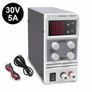 DC Bench Power Supply Variable, PS305 0-30V/0-5A 3 Digital LCD Display High Voltage&Current Adjustable Switching Regulated Power Supply with US Power Cord For Lab Equipment,Research and DIYer