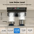 thumbnail image 6 of BRANO 36 inch 900 CFM Under Cabinet Range Hood Kitchen Hood with 4 LED Lights and Charcoal Filter, Voice/Gesture/Touch Control, 6 of 6