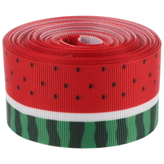 PENIKOKO Assorted Color Polyester Watermelon Ribbon Roll 396.24 x 1.5 Inch for Wrapping, Crafts, and Home Decoration