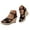 Black, variant on Espadrille Wedge Sandals for Women Strappy Platform Dressy Summer Shoes Ladies Open Toe Slingback High Heels Beige 8