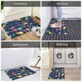 thumbnail image 5 of Sikiie Sea Inhabitans and Herb Print Flannel Anti-slip Floor Mat 16x24in, Thickened Dustproof Entrance Door Mat Floor Mat for Kitchen, Bathroom, Laundry Room, 5 of 7