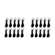 thumbnail image 1 of Moyic 10 Piezas Llavero Adorno Llavero Llavero Monedero Decorativo Negro 2Conjunto, 1 of 6